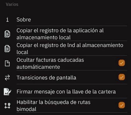 Blixt Miscellaneous Options